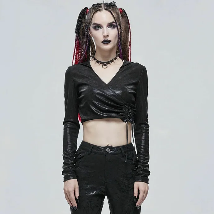 dames t-shirt lange mouw (top) DEVIL FASHION