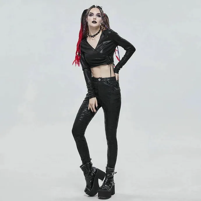 dames t-shirt lange mouw (top) DEVIL FASHION