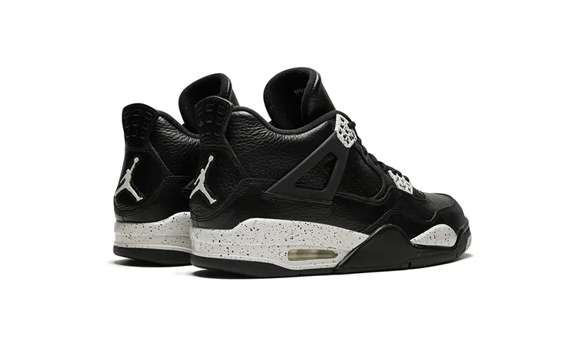 Nike Air Jordan 4 Retro LS Oreo Sneakers Zwart